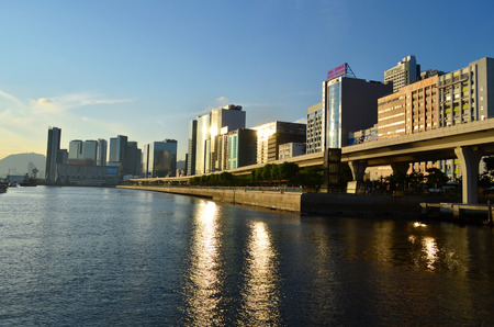 trading,  business and Industrial area at hong kongのeditorial素材