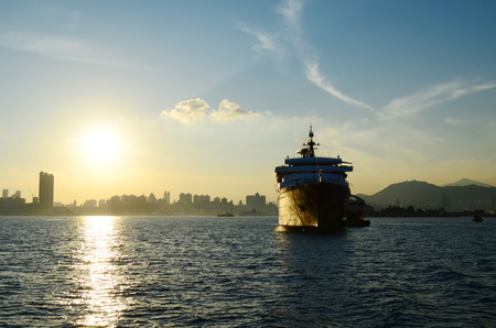 Kai Tak Cruise Terminal is opened at the site of the former Kai Tak Airportの写真素材