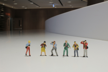 the Photographers. Photojournalism concept. Macro photoの写真素材