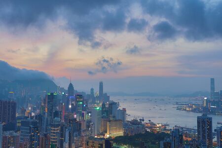 the Sir Cecil's Ride view of hong kongのeditorial素材
