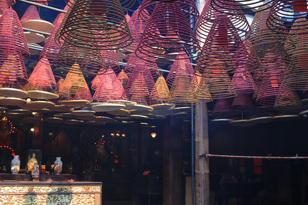 temple street , Yau Ma Tei hong kong, Public Square Street,のeditorial素材