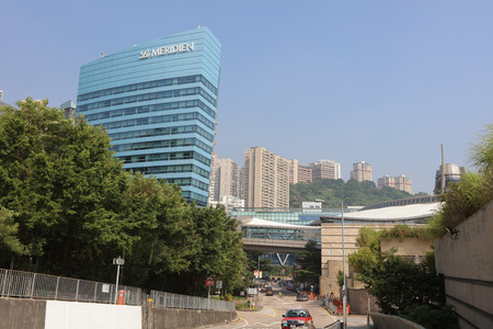 the Cyberport at hong kong day timeのeditorial素材