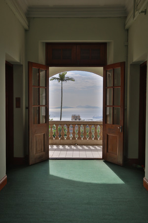 the university hall of hku Pok Fu Lamの写真素材