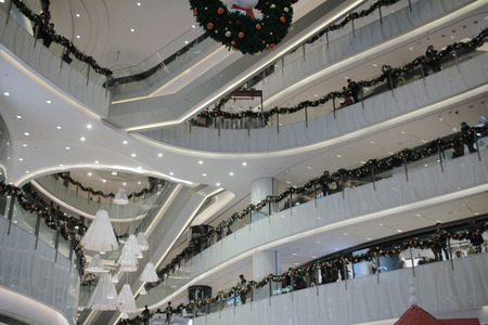the Christmas decorations in Hong Kong 2015のeditorial素材
