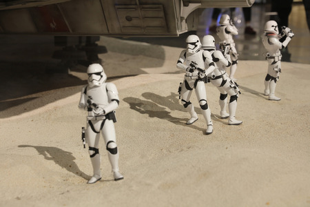the army of miniature model Stormtroope