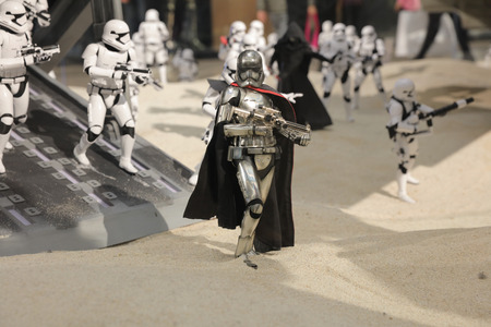 the army of miniature model Stormtroopeのeditorial素材