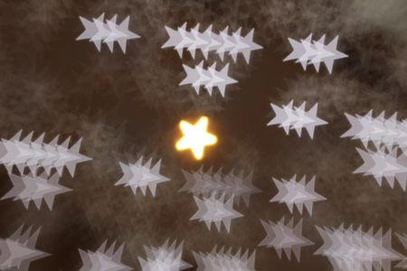 the Blurred lights in the shape