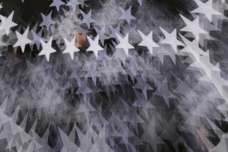 the Blurred lights in the shapeの写真素材
