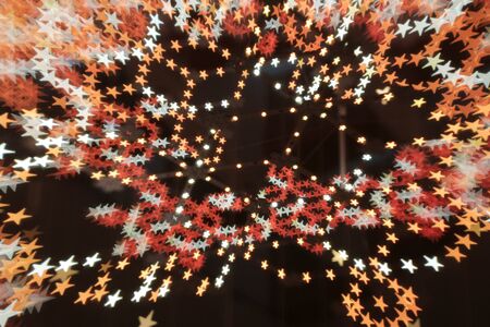 the Blurred lights in the shape