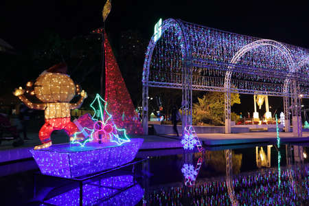 the Festive Lighting in Sha Tin hkのeditorial素材