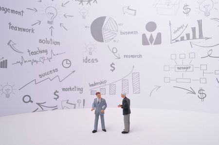 the group of small business figureの写真素材