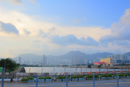 trading,  business and Industrial area at hong kongのeditorial素材