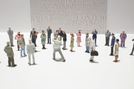 a small group figures of business meetingの写真素材