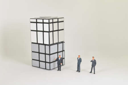 the group of the small business figureの写真素材