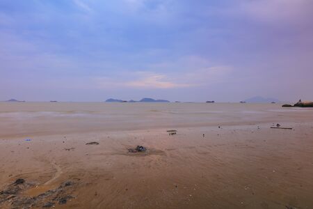 the sunset of Lung Kwu Tan Coastline 2016