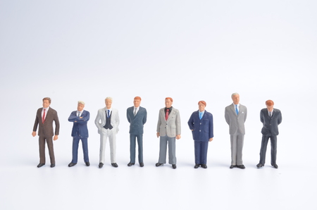 the big group of the small business figureの写真素材