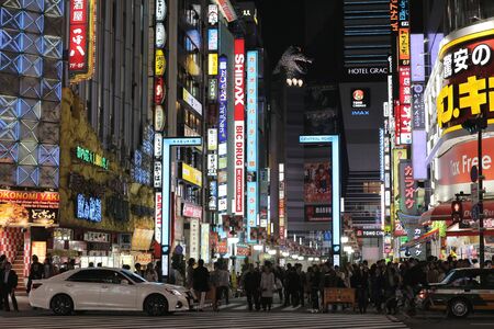 a Shinjuku's Kabuki-cho district at 2016のeditorial素材