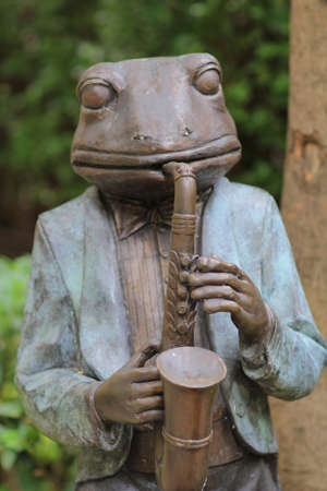 the fun statue at the wan chai 2016の写真素材