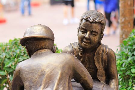 the fun statue at the wan chai 2016の写真素材