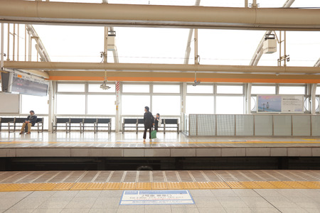 the station at Nippori at 2016のeditorial素材