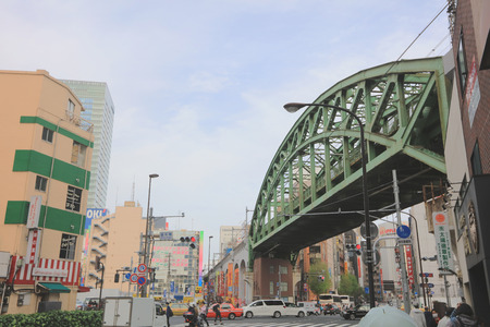 the road to the Akihabara at tokyo japanのeditorial素材