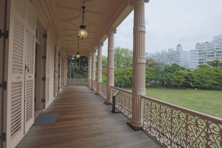 old iwasaki house public park,tokyo,tourism of japanの写真素材