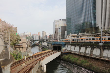 Tokyo, Japan at Ochanomizu. The district is home to several universities.のeditorial素材