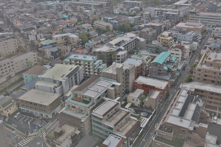Nerima aerial view. tokyo sityscape