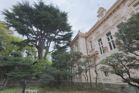 old iwasaki house public park,tokyo,tourism of japanのeditorial素材