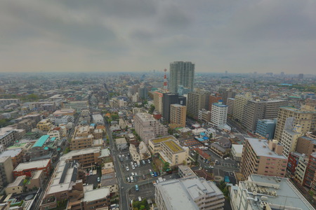 Nerima aerial view. tokyo sityscape
