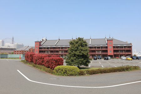 Historical Red Brick Warehouse in Yokohama, japanのeditorial素材