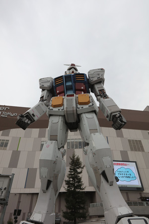 1/1 18M Gundam Statue at tokyo japanのeditorial素材