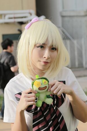 the participant dresses in Cosplay costume  2016