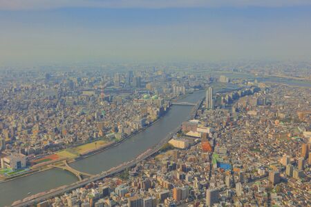 Tokyo city view from Tokyo Sky Tree at 2016のeditorial素材