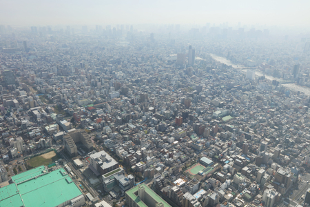 Tokyo city view from Tokyo Sky Tree at 2016のeditorial素材
