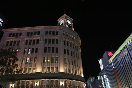 Landmark of Ginza , popular tourist spot in Tokyo.のeditorial素材