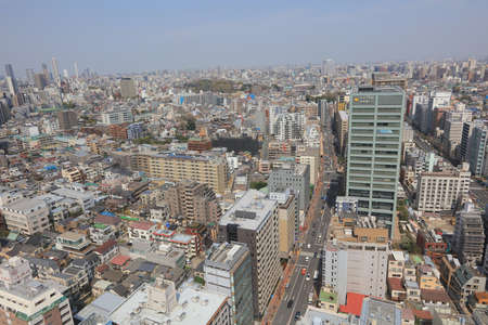 Tokyo city skyline. Bunkyo ward aerial view. at 2016のeditorial素材