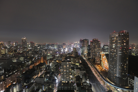 TOKYO cityscape at Hamamatsucho World Trading Centerのeditorial素材