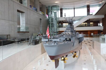 the Japanese battleship Yamato and is a landmark in Japan.のeditorial素材