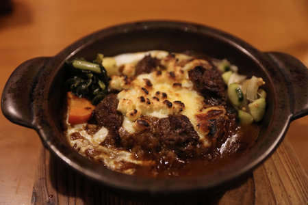 the  curry Baked cheese rice at  japanの写真素材