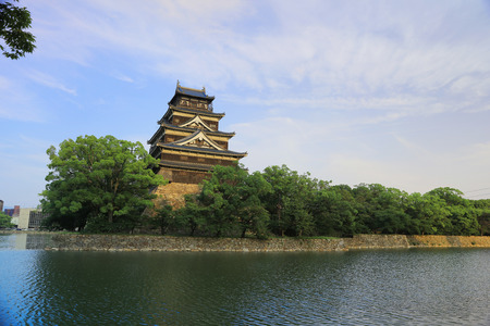 Donjon of Hiroshima, hiroshima castle 2016のeditorial素材