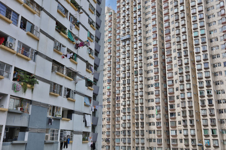 Apartments in Hong Kong at Kennedy Townのeditorial素材