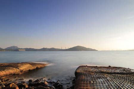 the coast of Waterfall Bay Park at 2016の写真素材