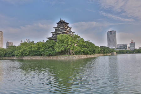 Donjon of Hiroshima, hiroshima castle 2016のeditorial素材