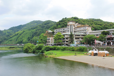 the Riverside Of The Nishiki Riverのeditorial素材