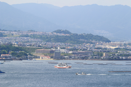 Onoseto Strait, Fishing Village - Inland Sea, Japanのeditorial素材