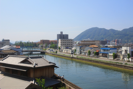 cityscape view with Mihara  2016のeditorial素材