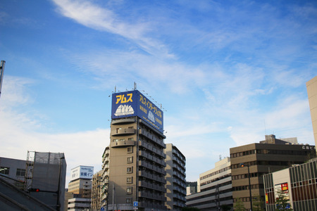 near the Hiroshima station at 2016 summerのeditorial素材