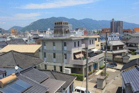 the view from the train window, HIROSHIMAのeditorial素材