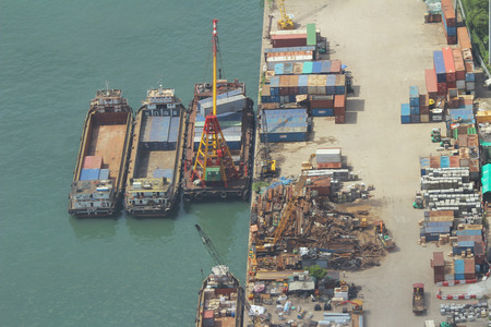 the west kowloon typhoon shelter at hong kongのeditorial素材
